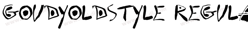 GoudyOldSTYLE REGULA字体转换